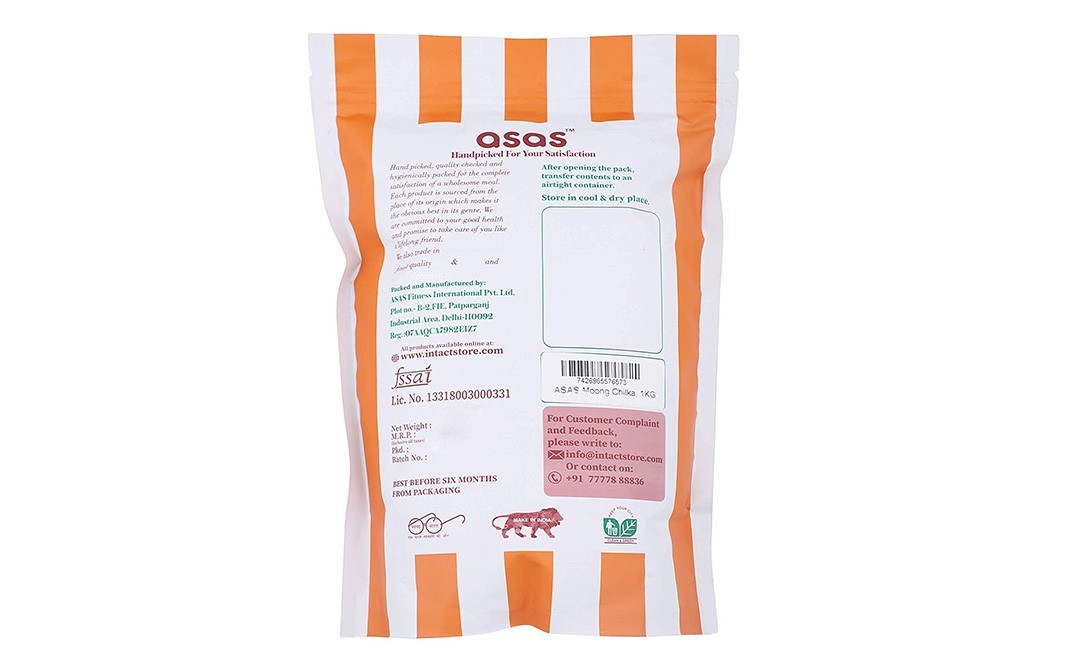Asas Moong Chilka    Pack  1 kilogram